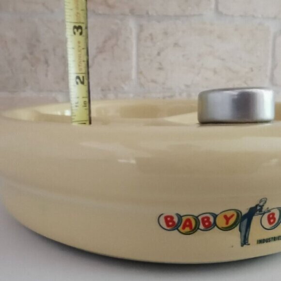 Vintage Baby Butler Children Divided Dish Warming Tray Nursery Guild Industries - Picture 8 of 8